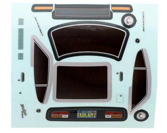Team Associated SR27 Datsun 240Z Body Accessories & Decals Set (ASC21813)