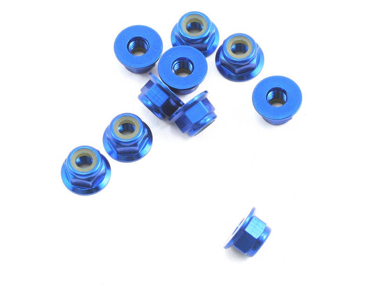 Team Associated Factory Team 4mm Locknut (Blue) (10) (ASC25391)