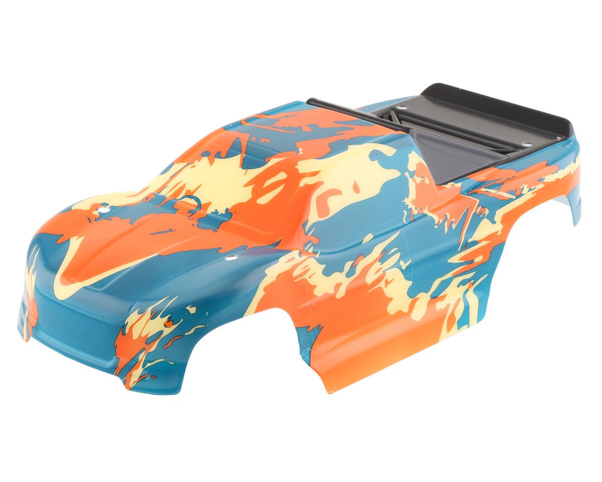 Team Associated Rival MT10 Pre-Painted Body (Orange/Blue) (ASC25840)