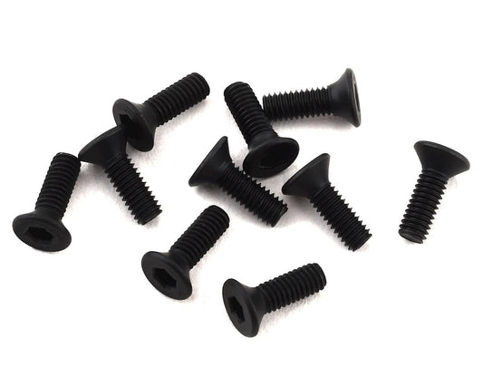 Team Associated M2.5x8mm Flat Head Screws (10) (ASC31472)