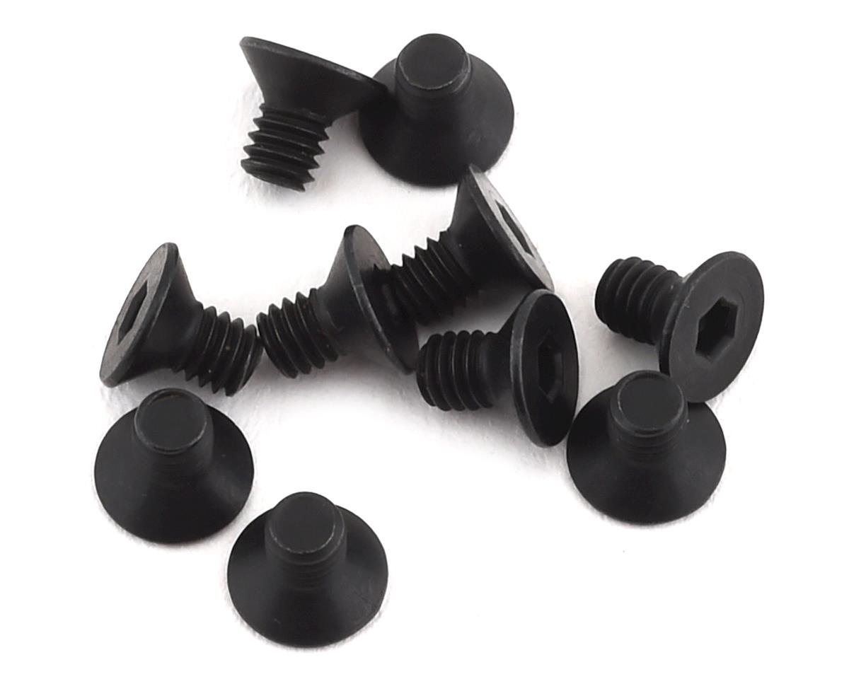 Team Associated 2.5x4mm Flat Head Hex Screws (10) (ASC31518)