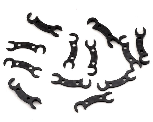 Team Associated TC7.2 Factory Team Graphite Camber Link Mount Shims (ASC31806)
