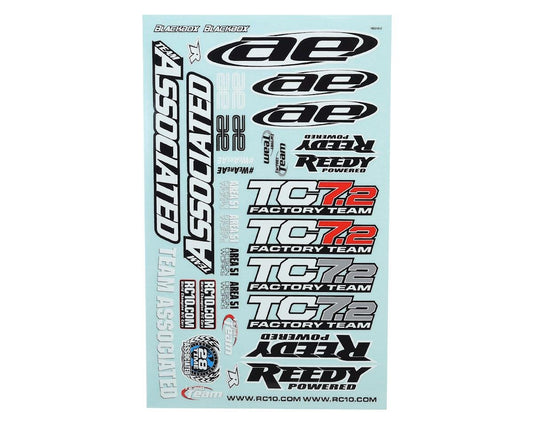 Team Associated TC7.2 Decal Sheet (ASC31810)