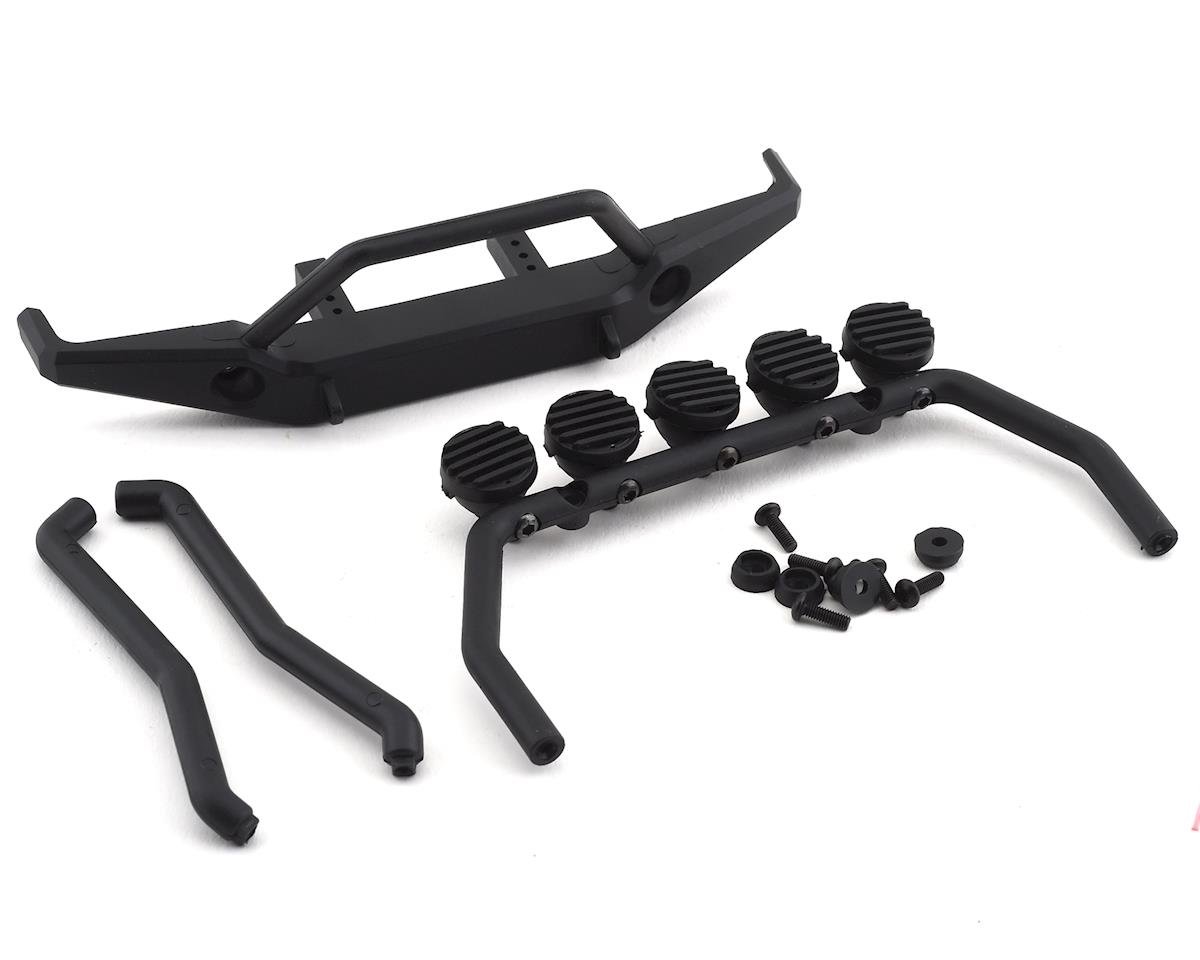 Team Associated CR12 Roll Bar & Bumper (Black) (ASC41067)