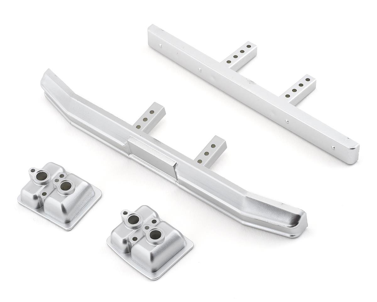 Team Associated CR12 Ford F150 Bumper Set (Satin Chrome) (ASC41082)
