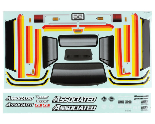 Team Associated MT12 Decal Sheet (ASC41102)