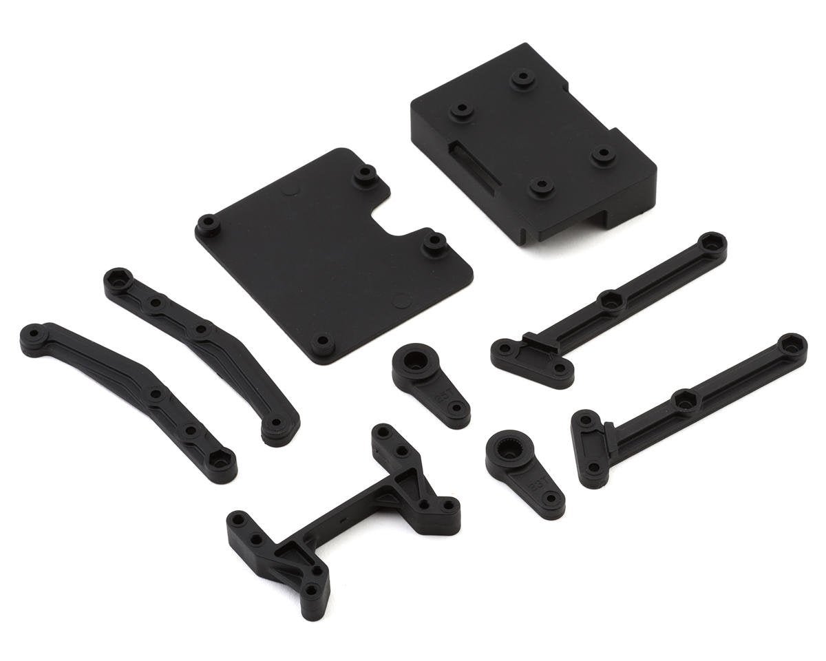 Element RC Enduro12 Battery Tray, Servo Mount & Horns (ASC41125)