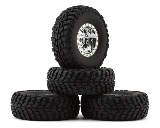 Element RC Enduro12 Pre-Mounted Tires (Chrome) (4) (ASC41137)