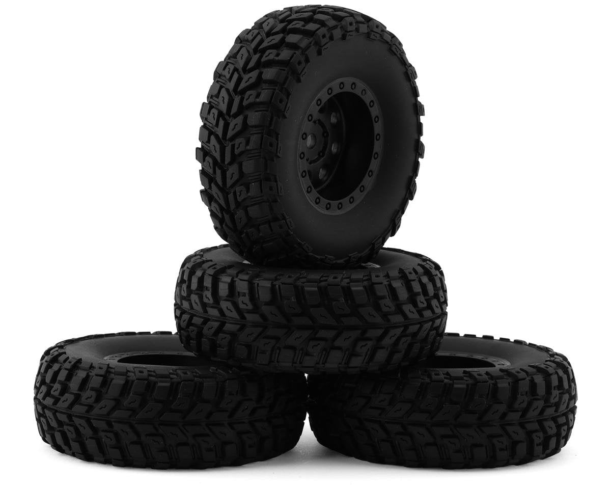 Element RC Enduro12 Wheels & Tires (Black) (4) (ASC41142)