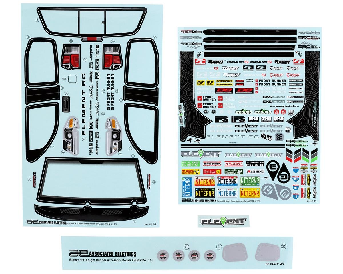 Element RC Knightrunner Decal Sheet (ASC42167)