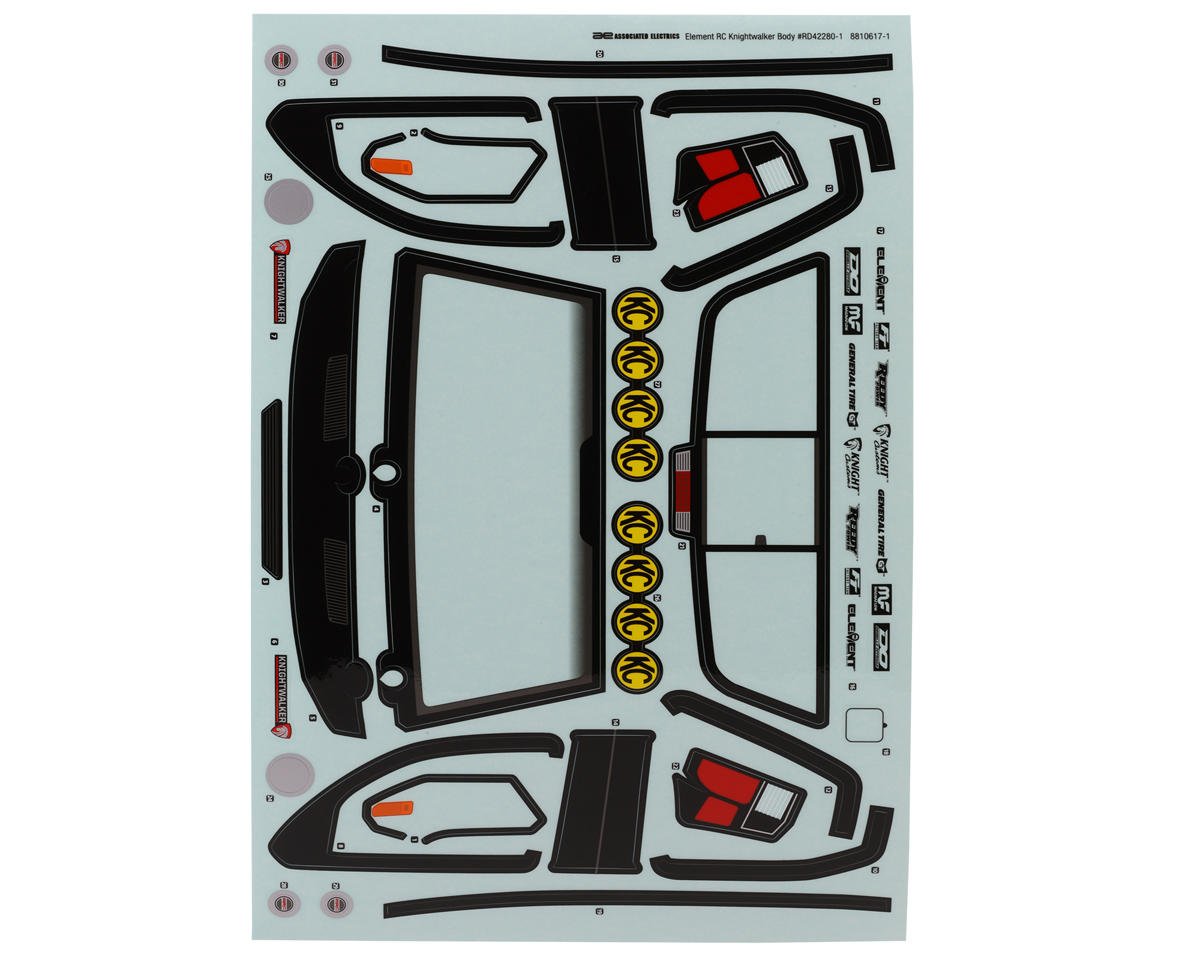 Element RC Knightwalker Body Decal Sheets (ASC42280)