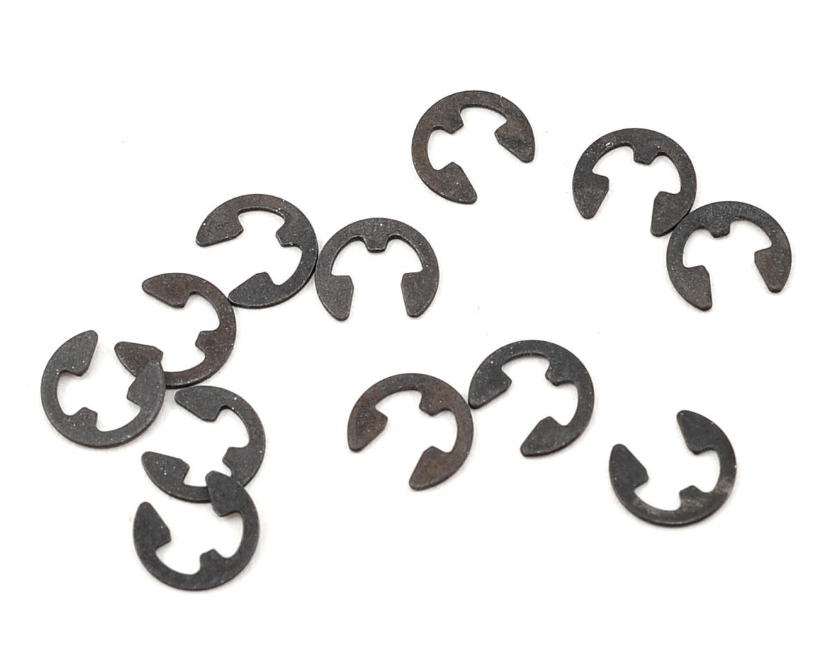 Team Associated E-Clips (10): 1/8 Shaft (ASC6299)