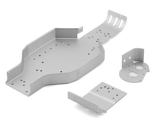 Team Associated RC10CC Chassis, Nose Plate & Motor Mount Set (Silver) (ASC6311)