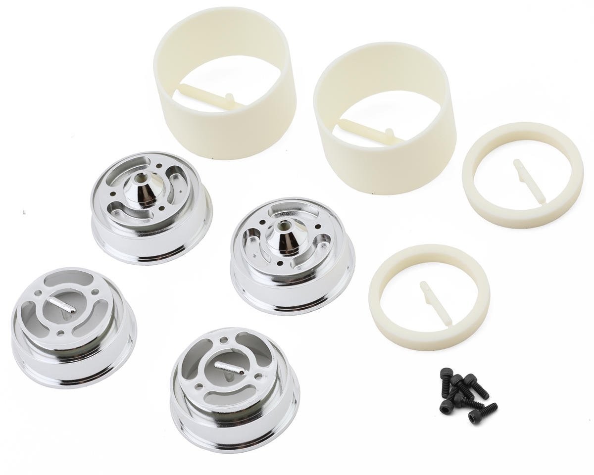 Team Associated RC10 Rear Wheels (Chrome) (2) (ASC6396)