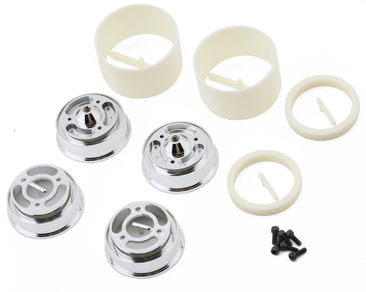 Team Associated RC10 Rear Wheels (Chrome) (2) (ASC6396)