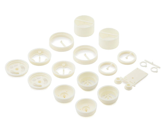 Team Associated RC10 Front & Rear Wheels (White) (ASC6643)