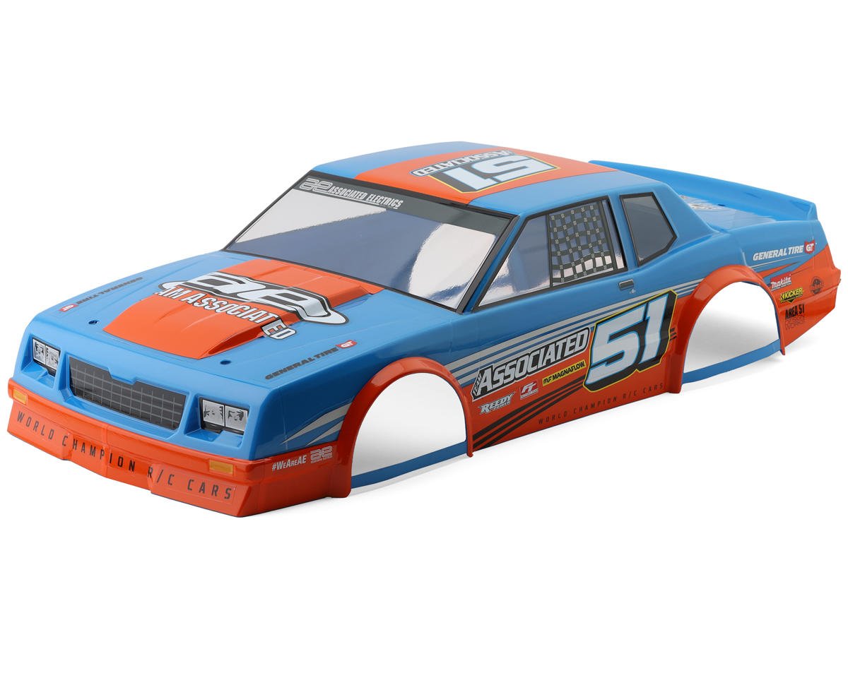Team Associated SR10M Street Stock Pre-Painted Oval Body (Blue) (ASC71055)