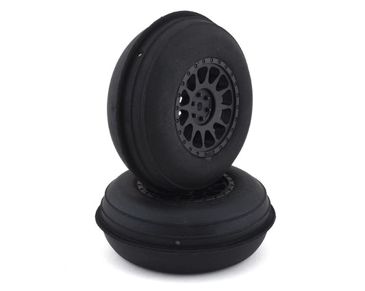 Team Associated Sand Ribbed Pre-Mounted Front Tires w/Method Wheels (Black) (ASC71063)
