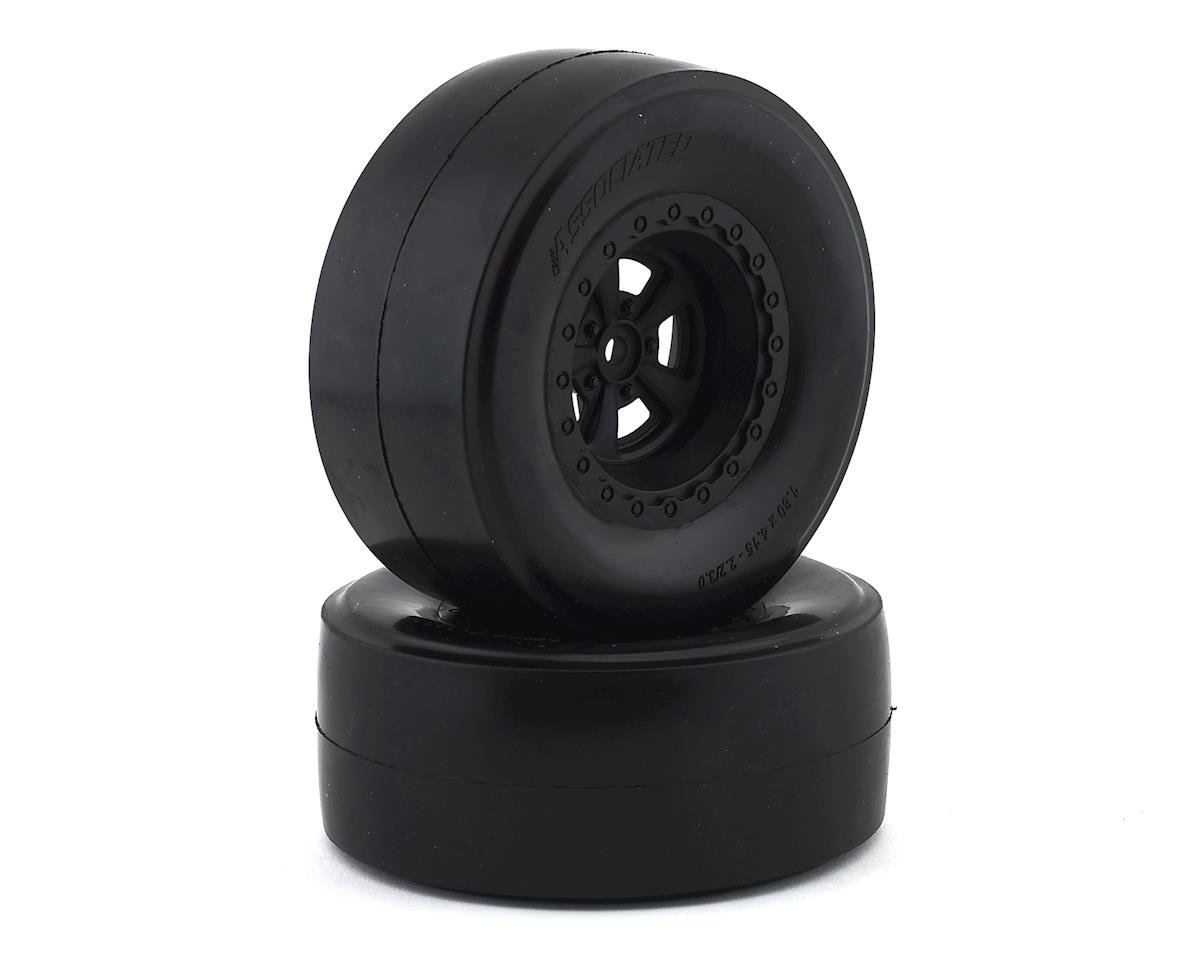 Team Associated DR10 Rear Pre-Mounted Drag Racing Slick Tires (2) (ASC71072)