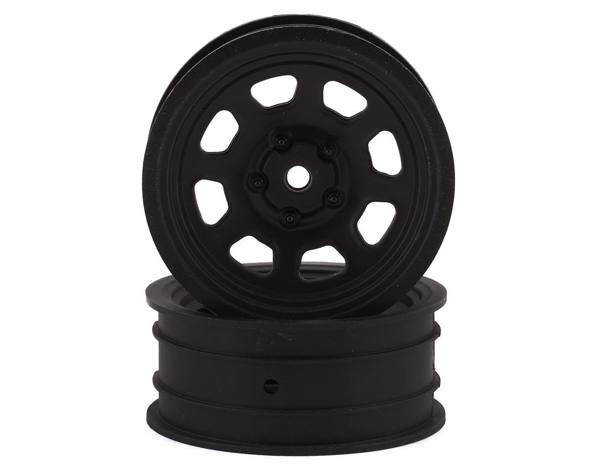 Team Associated SR10 Front Wheels (Black) (2) (ASC71096)