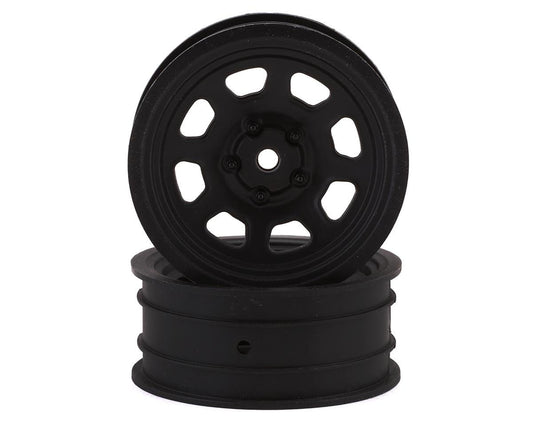 Team Associated SR10 Front Wheels (Black) (2) (ASC71096)