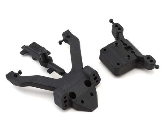 Team Associated RC10B6.4 Factory Team Angled Top Plate & Ballstud Mount (Carbon) (ASC71183)