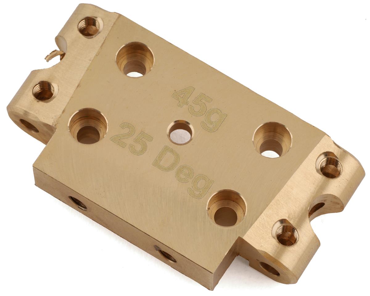 Team Associated DR10/SR10 Factory Team Brass Front Bulkhead (25¡) (ASC72007)