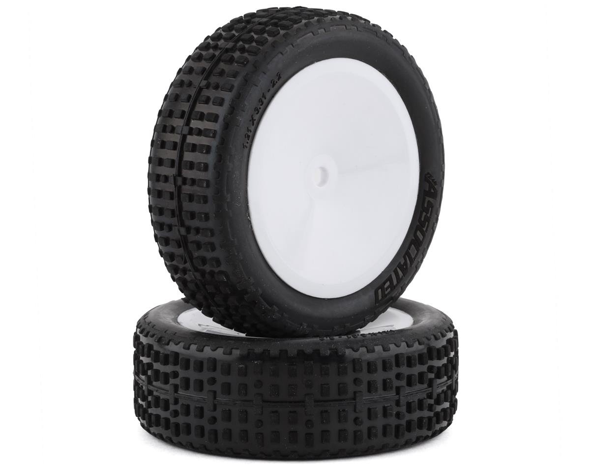 Team Associated RB10 RTR Front Pre-Mounted Tires (White) (2) (ASC72018)