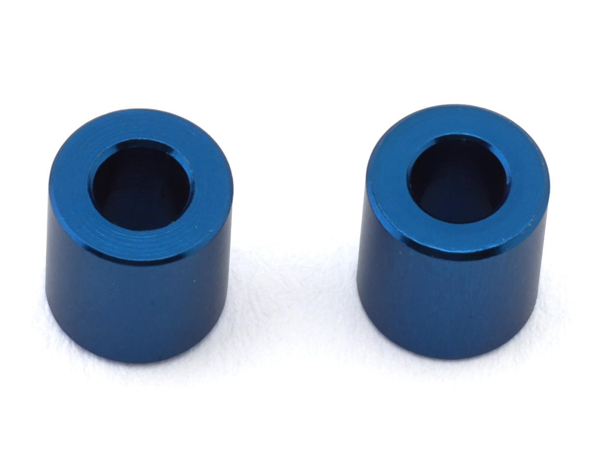 Team Associated 3x6x6.5mm Aluminum Spacers (Blue) (2) (ASC72236)