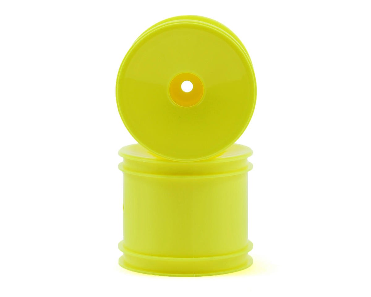 Team Associated 12mm Hex Stadium Truck Dish Wheel (2) (Yellow) (ASC7853)