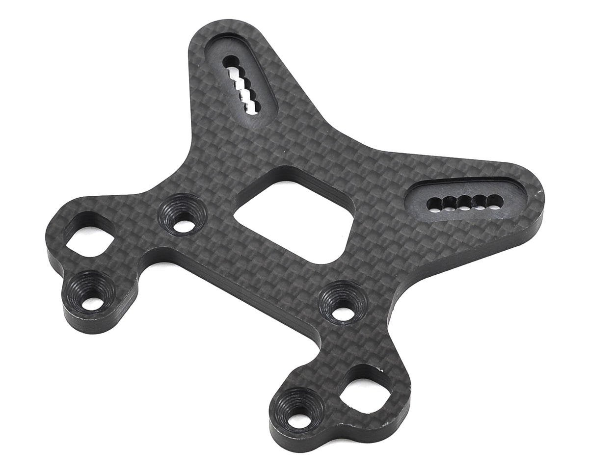 Team Associated RC8B3 Factory Team Front Carbon Fiber Shock Tower (ASC81028)