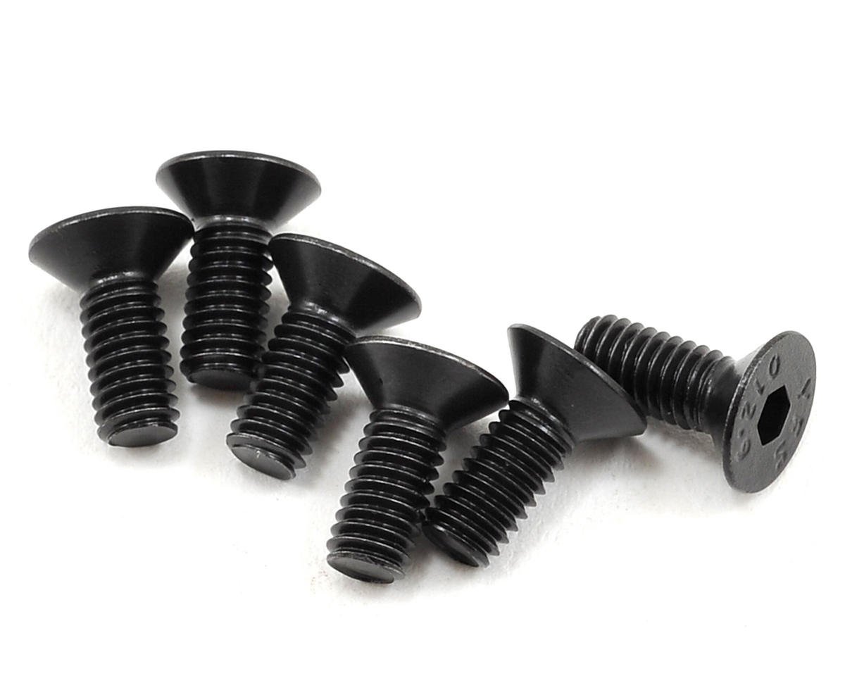 Team Associated 4x10mm Flat Head Hex Screw (6) (ASC81262)