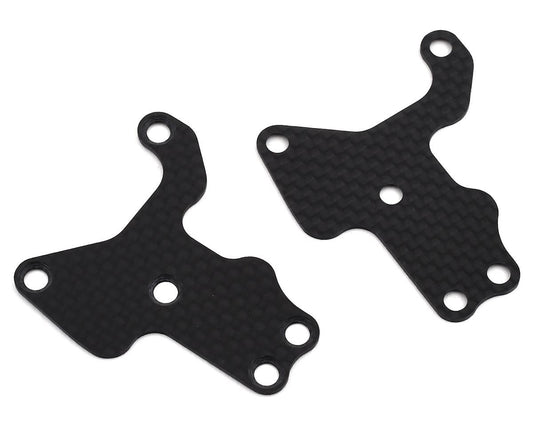Team Associated RC8 B3.2 1.2mm Carbon Fiber Front Suspension Arm Inserts (2) (ASC81440)