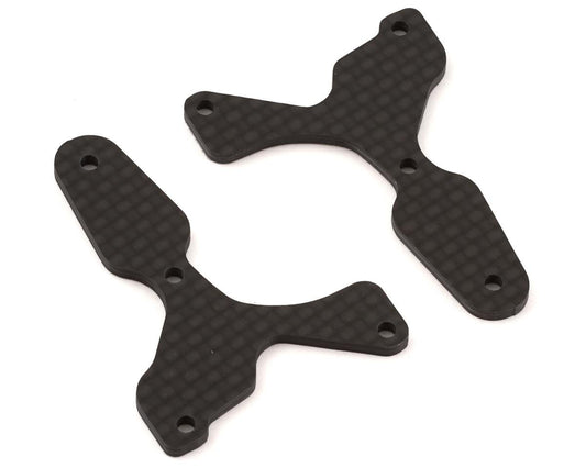 Team Associated RC8B4/RC8B4e Factory Team Carbon Front Lower Arm Insert (2) (ASC81532)