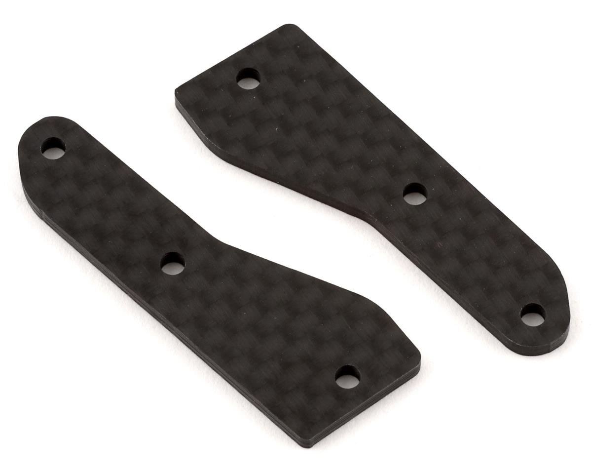 Team Associated RC8B4/RC8B4e Factory Team Carbon Front Upper Arm Inserts (2) (ASC81537)