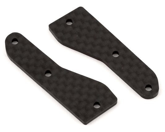 Team Associated RC8B4/RC8B4e Factory Team Carbon Front Upper Arm Inserts (2) (ASC81537)