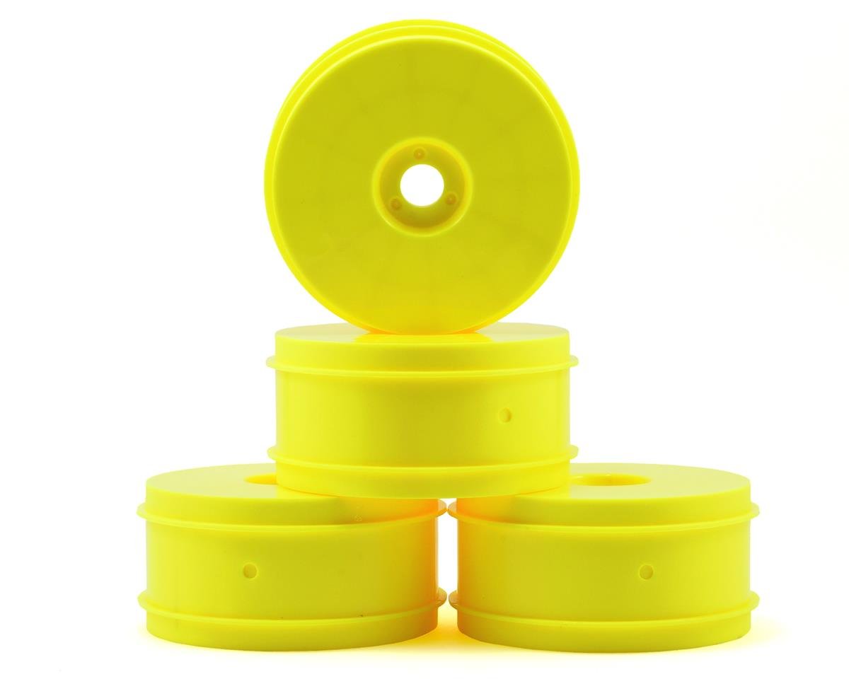 Team Associated 1/8 Buggy Front/Rear 2.8 Wheels, 83mm, Yellow (4): RC8 (ASC89297)