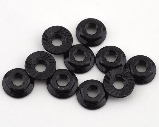Team Associated M4 Low Profile Serrated Steel Wheel Nuts (10) (ASC91150)