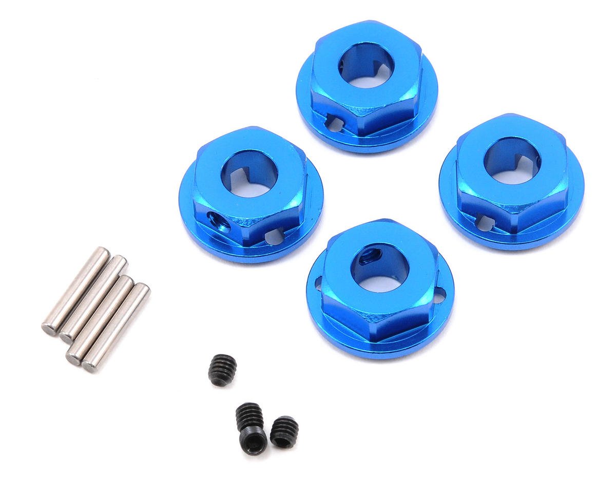 Team Associated Factory Team 4x4 Aluminum Wheel Hexes (ASC91171)