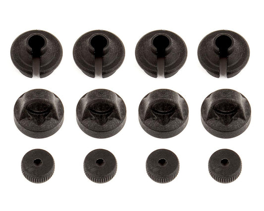 Team Associated Shock Cap & Spring Cup Set (ASC91454)