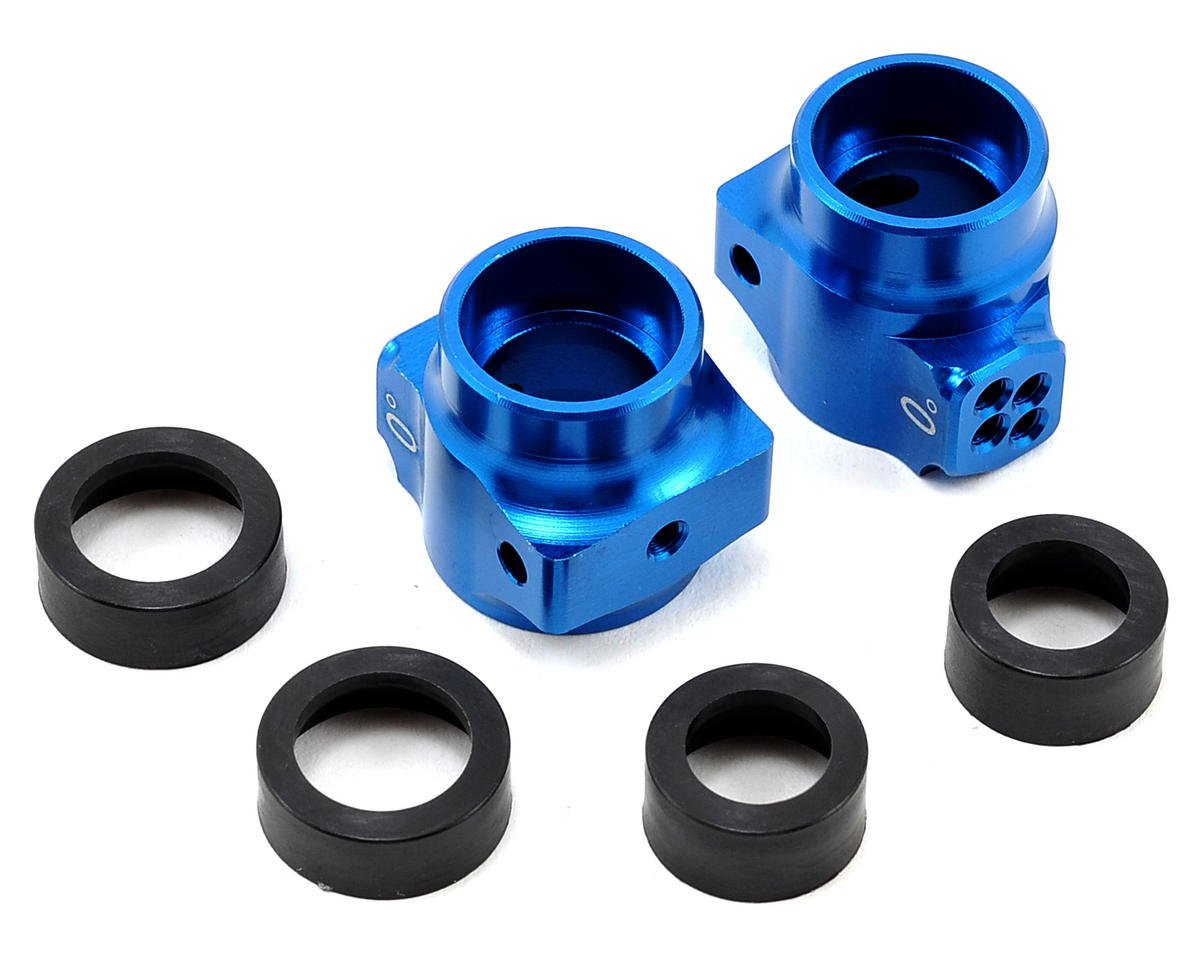 Team Associated B5 Aluminum Rear Hub Set (Blue) (ASC91548)