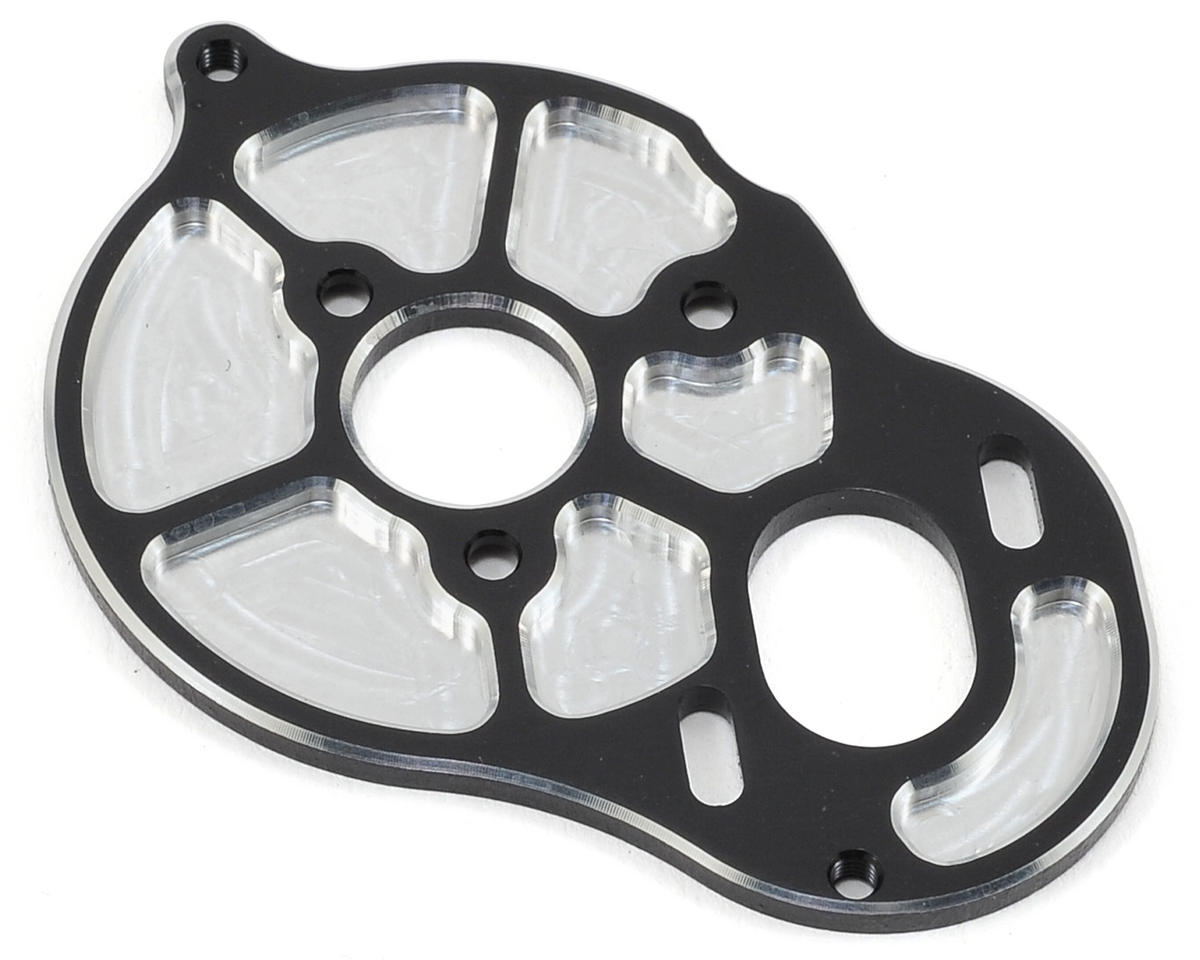 Team Associated Aluminum Factory Team "3 Gear" Motor Plate (Black) (ASC91602)