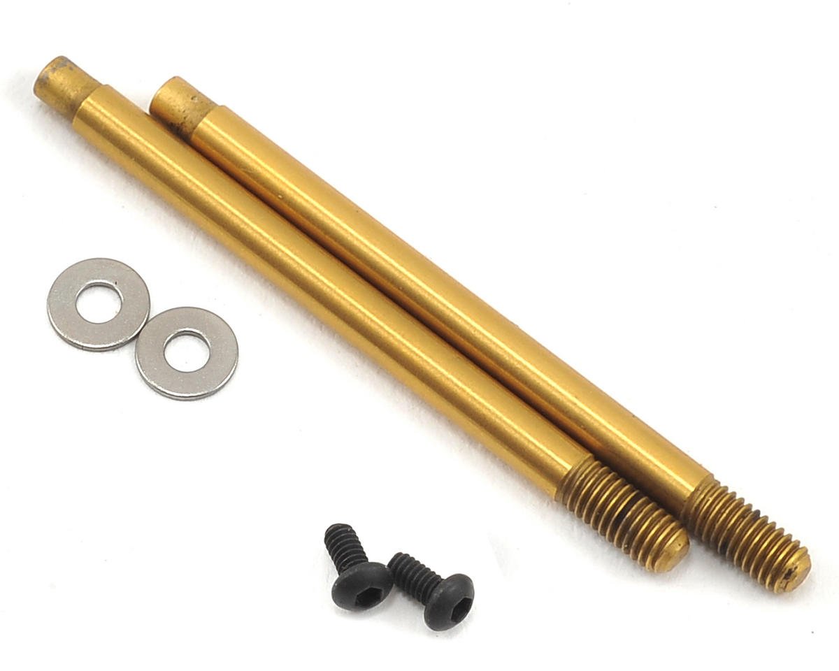 Team Associated 3x27.5mm V2 Ti-Nitride Screw Mount Shock Shaft (2) (ASC91619)