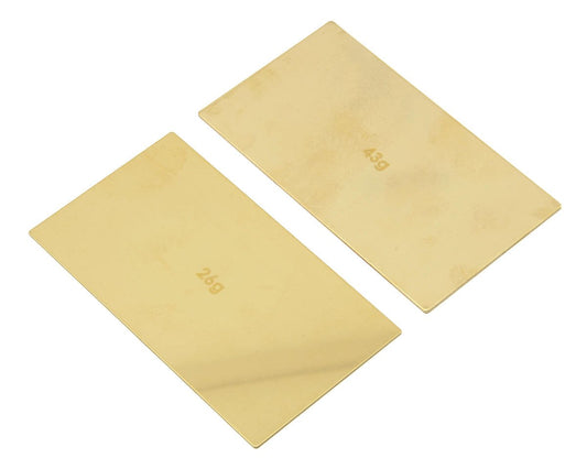 Team Associated LiPo Battery Brass Weight Plate Set (1x 26g & 1x 43g) (ASC91744)