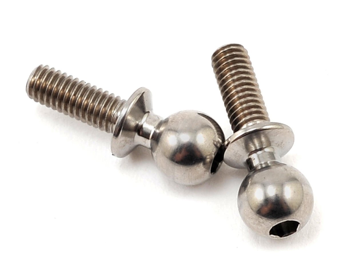 Team Associated 8mm Factory Team Heavy Duty Titanium Ball Stud Set (2) (ASC91752)