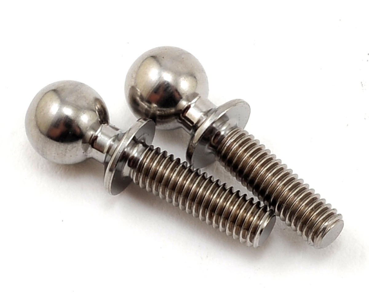 Team Associated 10mm Factory Team Heavy Duty Titanium Ball Stud Set (2) (ASC91753)