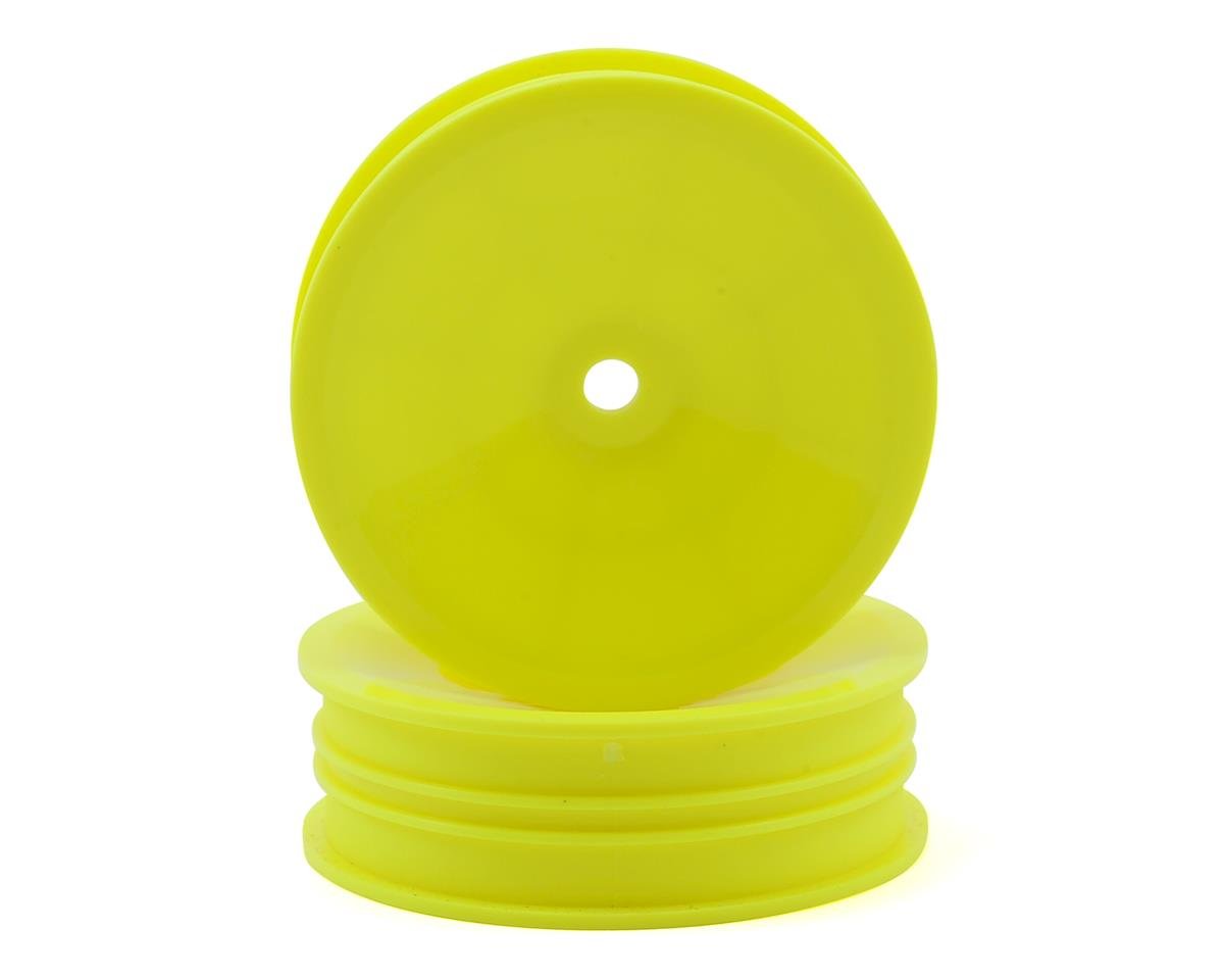 Team Associated 12mm Hex 2.2" "Slim" Front Buggy Wheels (Yellow) (2) (B6) (ASC91758)