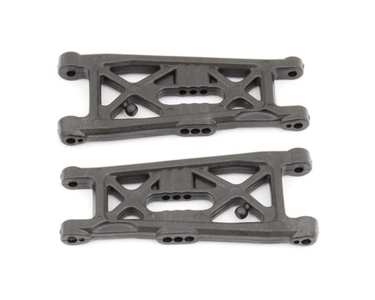 Team Associated RC10B6 Factory Team Carbon Front Suspension "Flat" Arms (ASC91871)