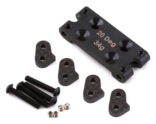Team Associated RC10B6 Factory Team Steel Bulkhead (20 Degree) (ASC91899)