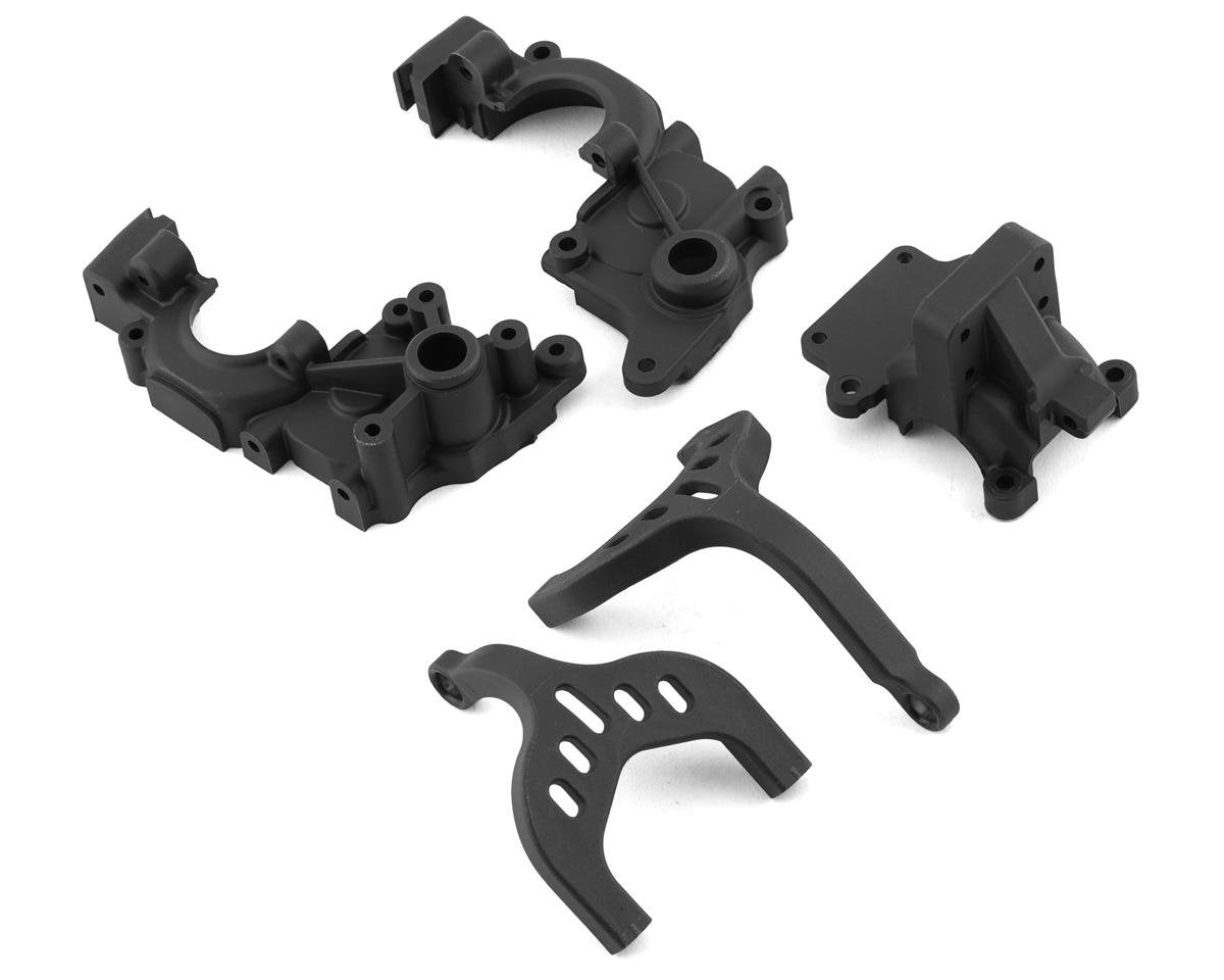 Team Associated RC10B6 Factory Team Laydown Gearbox & Chassis Braces (ASC91952)